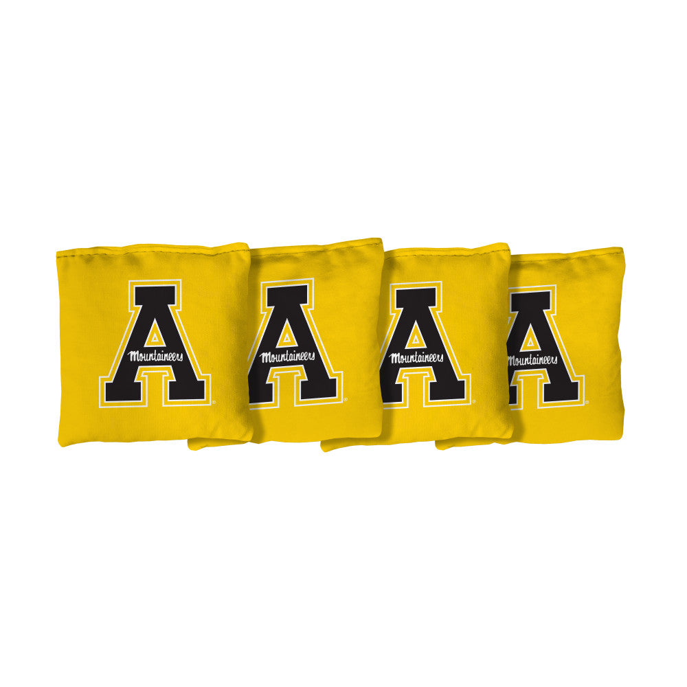 Appalachian State University Mountaineers | Yellow Corn Filled Cornhole Bags_Victory Tailgate_1