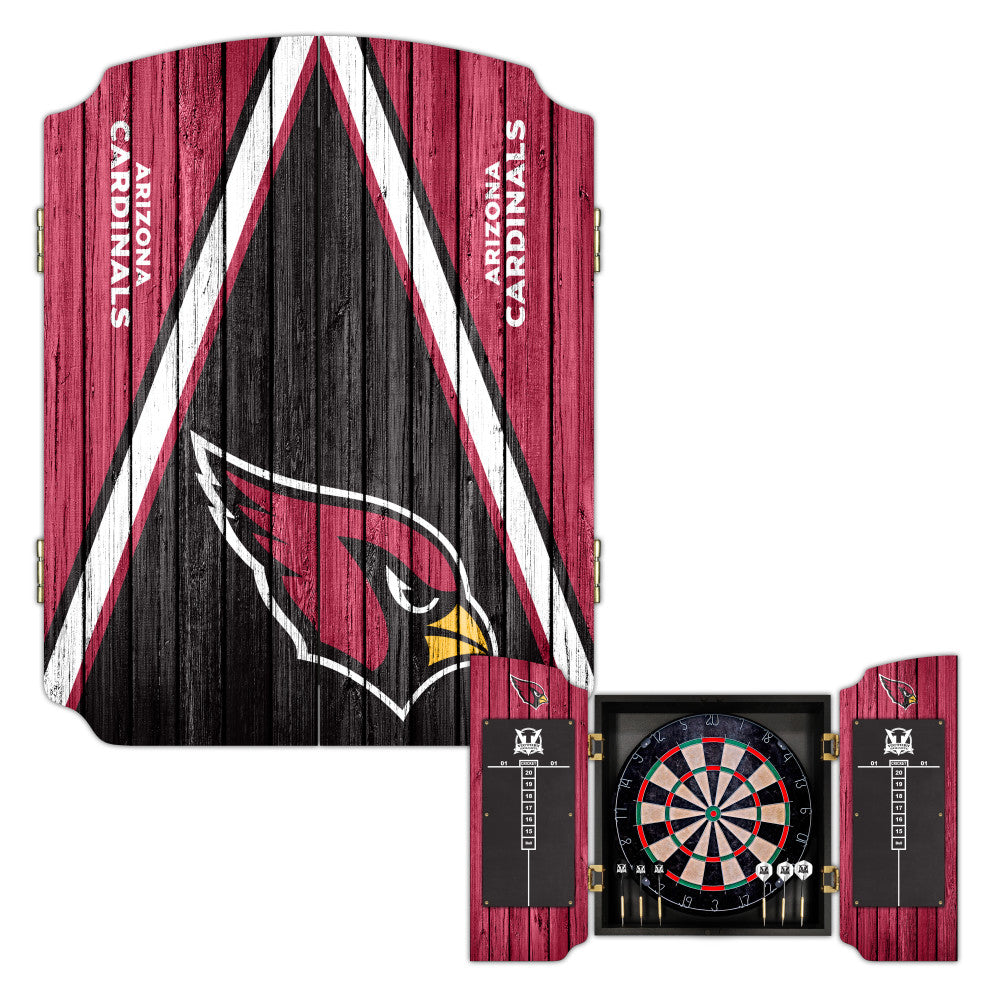 Arizona Cardinals | Bristle Dartboard Cabinet Set_Victory Tailgate_1