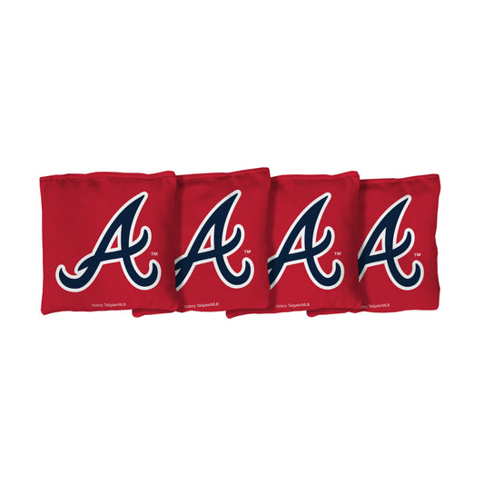 Atlanta Braves | Red Corn Filled Cornhole Bags_Victory Tailgate_1