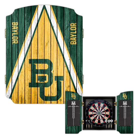 Baylor University Bears | Bristle Dartboard Cabinet Set_Victory Tailgate_1