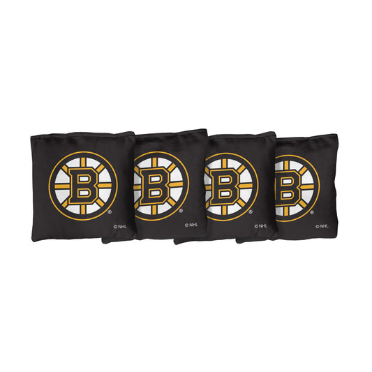 Boston Bruins | Black Corn Filled Cornhole Bags_Victory Tailgate_1