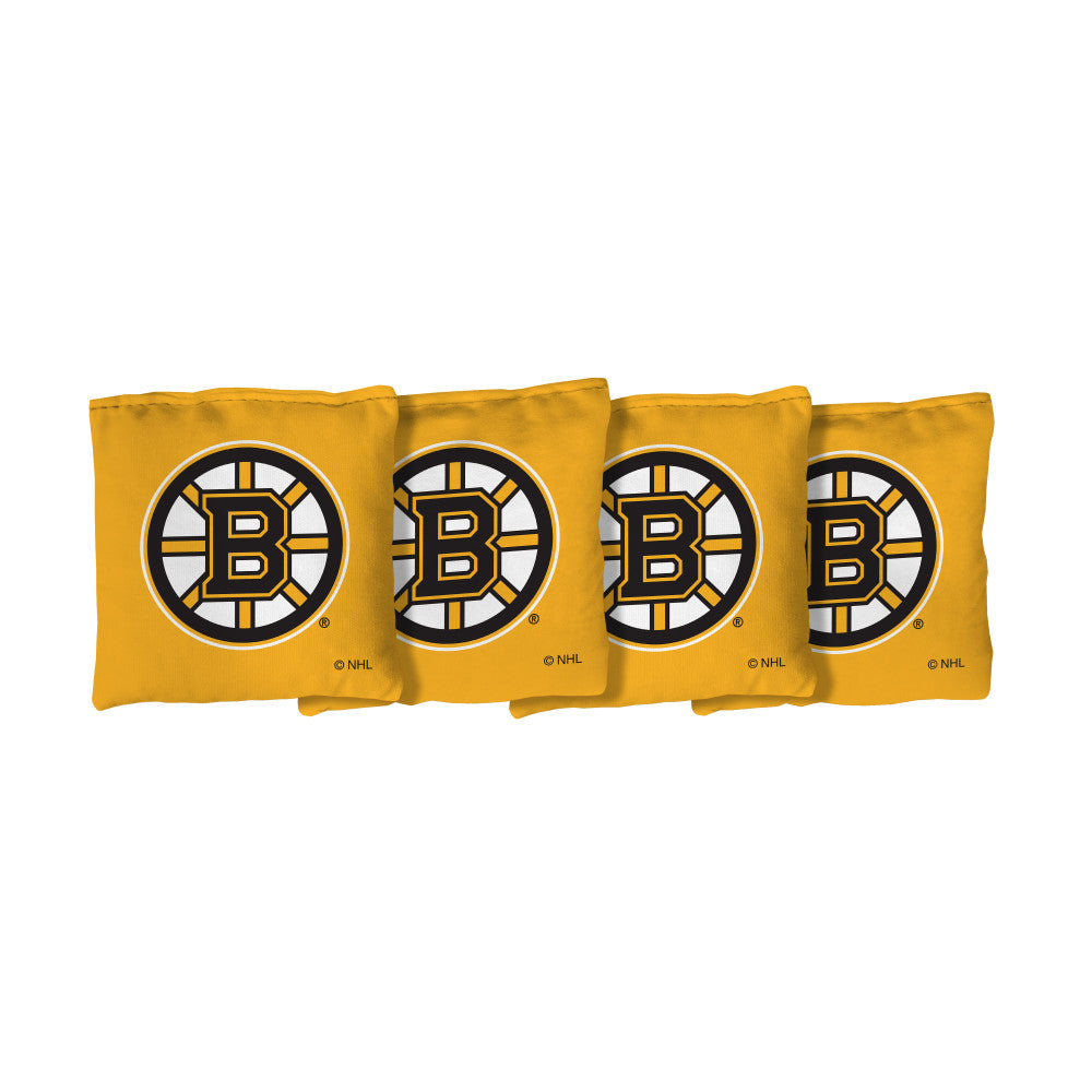 Boston Bruins | Yellow Corn Filled Cornhole Bags_Victory Tailgate_1