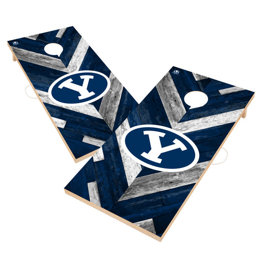 Brigham Young University Cougars | 2x4 Solid Wood Cornhole_Victory Tailgate_1