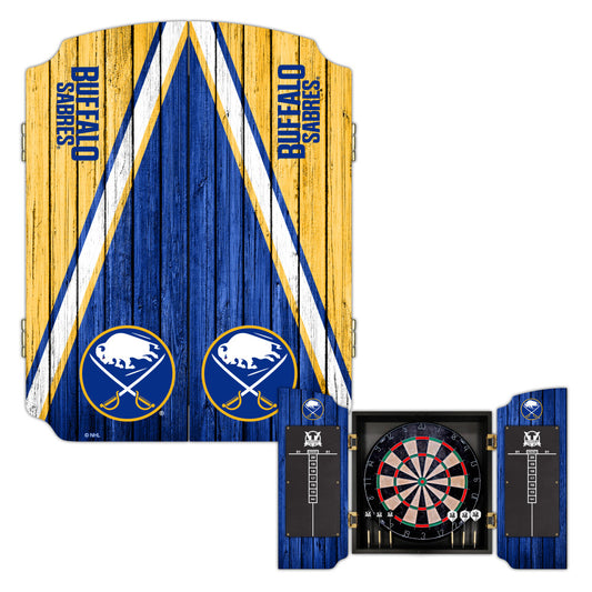 Buffalo Sabres | Bristle Dartboard Cabinet Set_Victory Tailgate_1