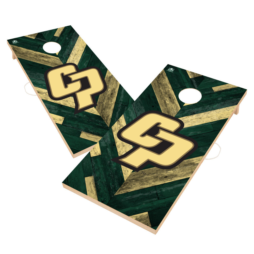 Cal Poly Mustangs | 2x4 Solid Wood Cornhole_Victory Tailgate_1
