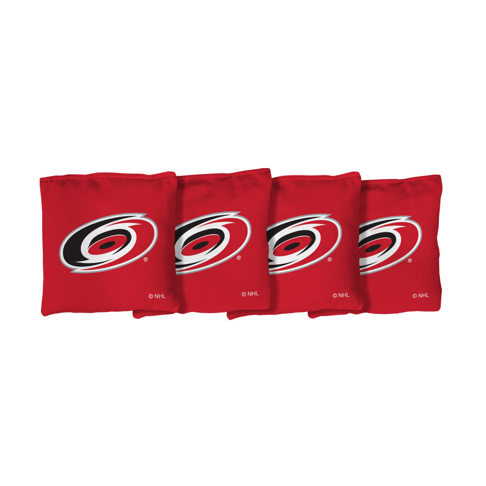 Carolina Hurricanes | Red Corn Filled Cornhole Bags_Victory Tailgate_1