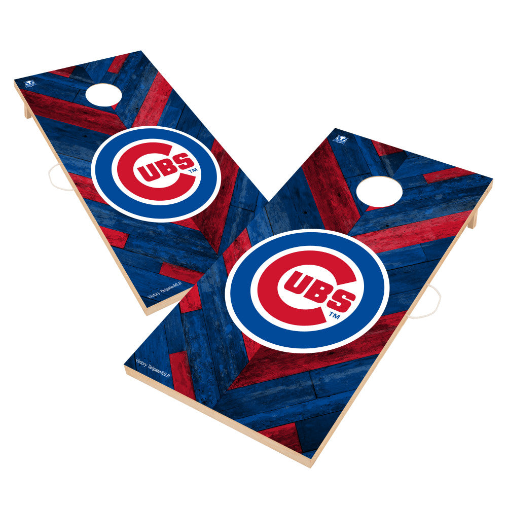 Chicago Cubs | 2x4 Solid Wood Cornhole_Victory Tailgate_1