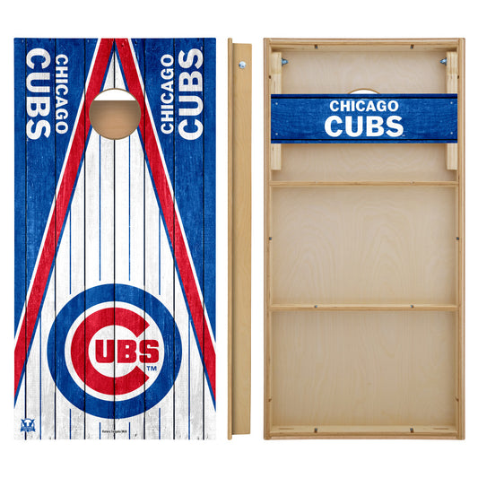 OFFICIALLY LICENSED - Bring the heat and workout with your favorite team on this Chicago Cubs 2x4 Tournament Cornhole from Victory Tailgate_2