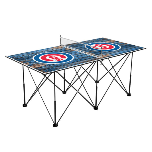Chicago Cubs | Pop Up Table Tennis 6ft_Victory Tailgate_1