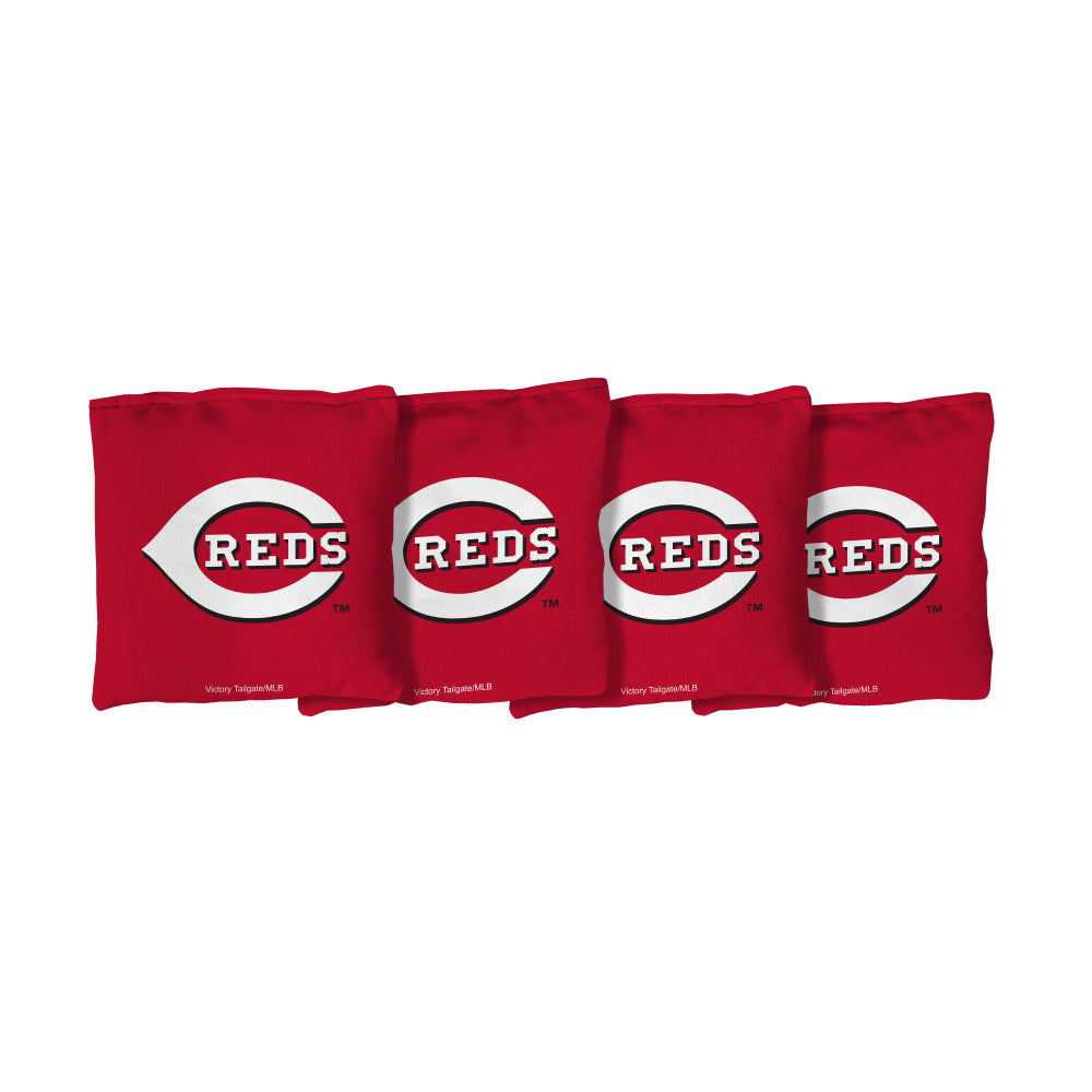 Cincinnati Reds | Red Corn Filled Cornhole Bags_Victory Tailgate_1