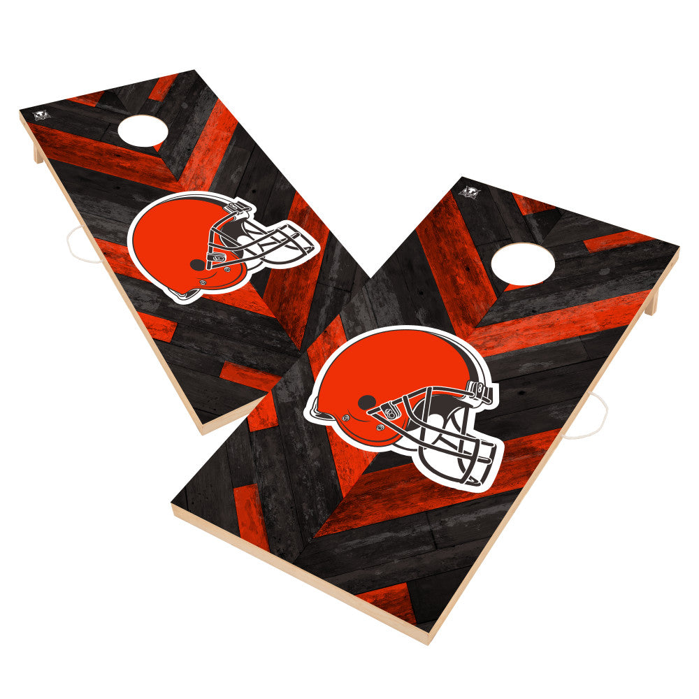 Cleveland Browns | 2x4 Solid Wood Cornhole_Victory Tailgate_1