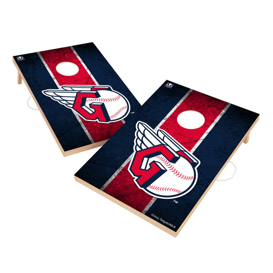 Cleveland Guardians | 2x3 Solid Wood Cornhole_Victory Tailgate_1