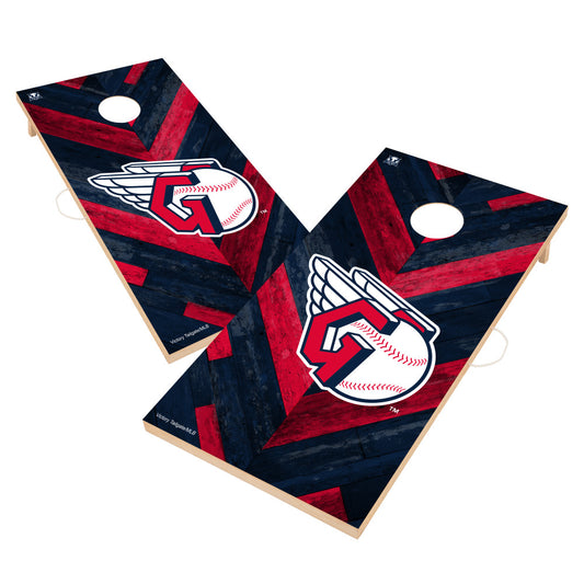 Cleveland Guardians | 2x4 Solid Wood Cornhole_Victory Tailgate_1