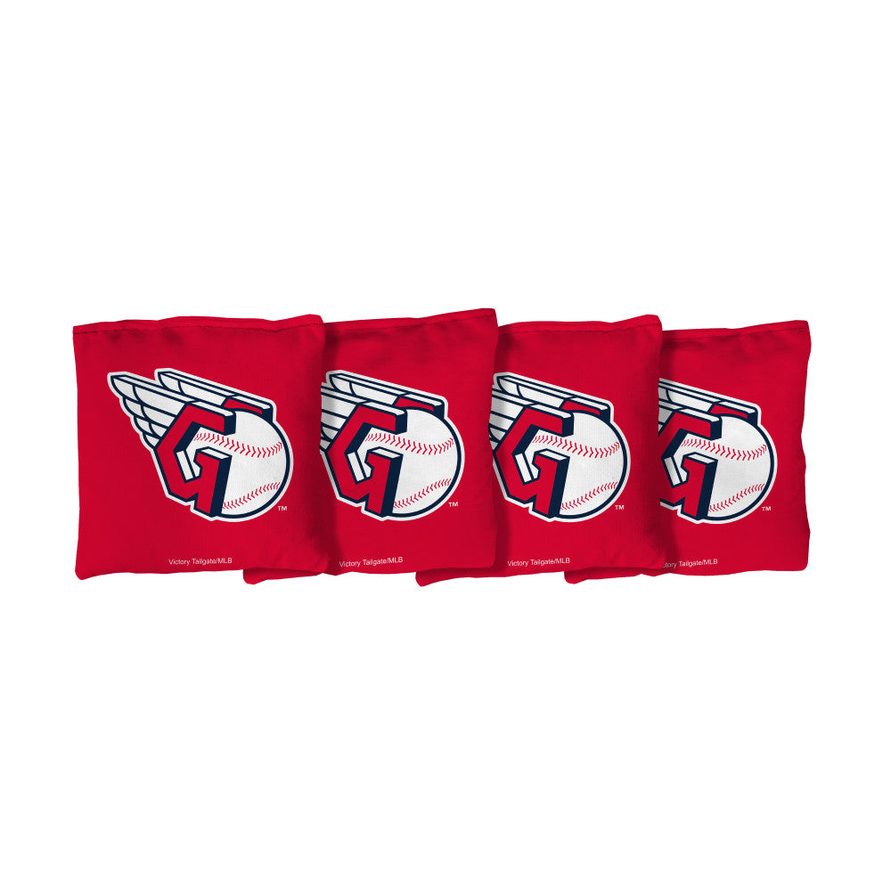 Cleveland Guardians | Red Corn Filled Cornhole Bags_Victory Tailgate_1