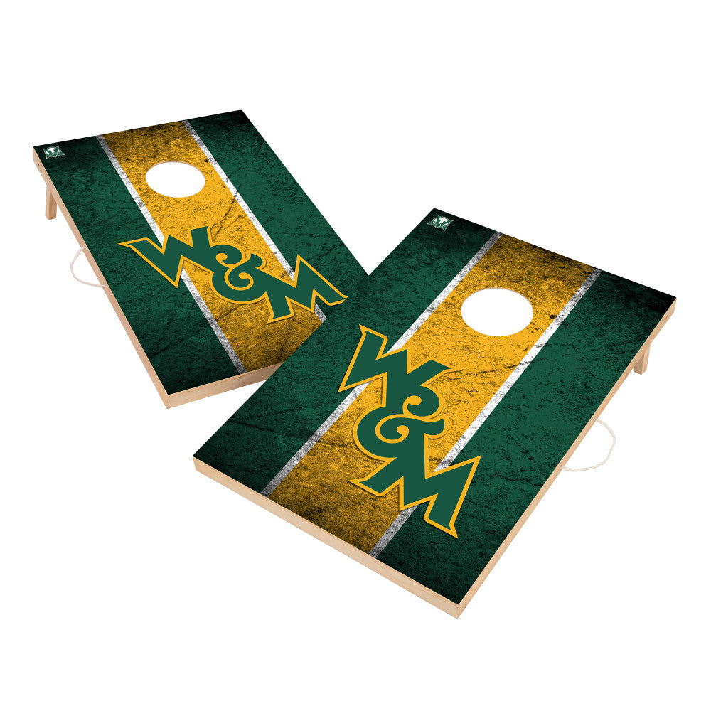 College of William and Mary Tribe | 2x3 Solid Wood Cornhole_Victory Tailgate_1