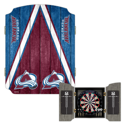 Colorado Avalanche | Bristle Dartboard Cabinet Set_Victory Tailgate_1