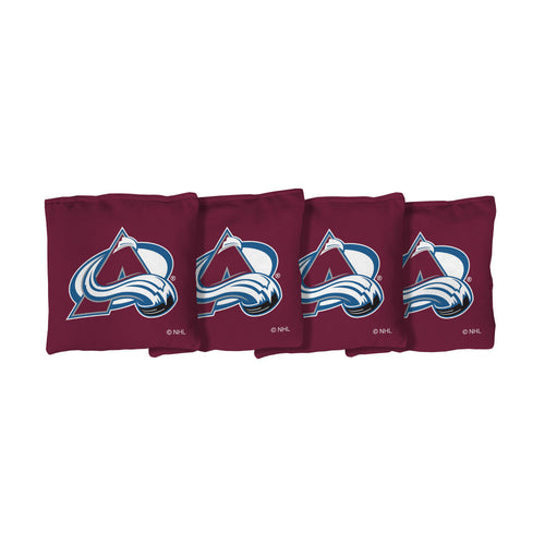 Colorado Avalanche | Red Corn Filled Cornhole Bags_Victory Tailgate_1