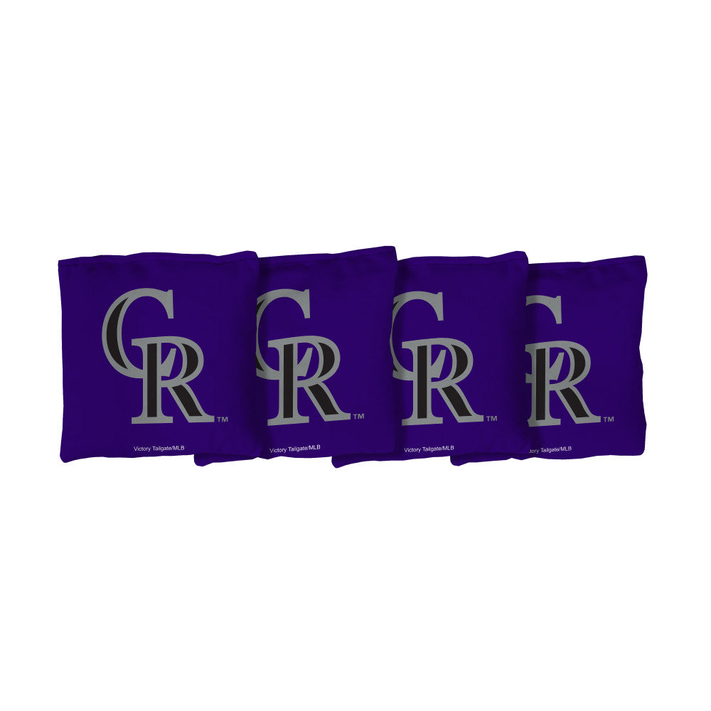 Colorado Rockies | Purple Corn Filled Cornhole Bags_Victory Tailgate_1