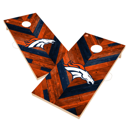 Denver Broncos | 2x4 Solid Wood Cornhole_Victory Tailgate_1