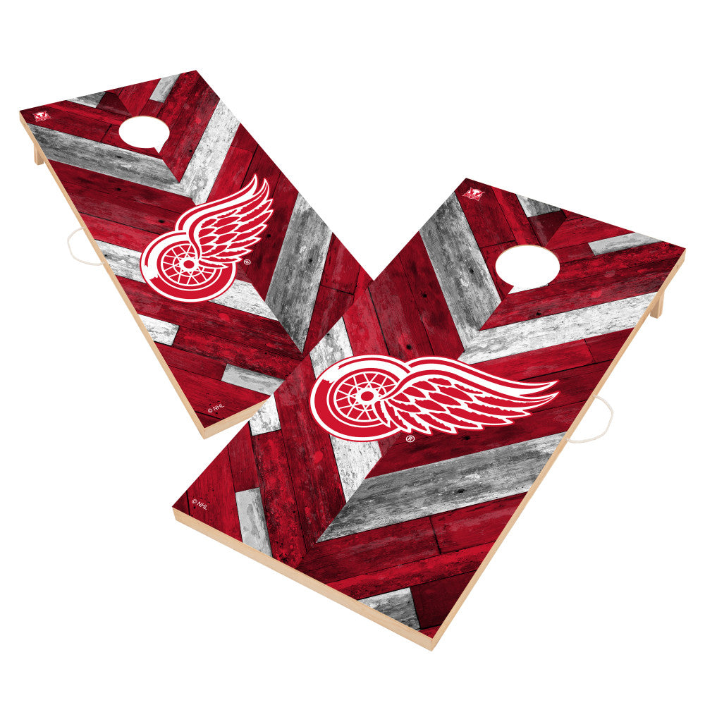 Detroit Red Wings | 2x4 Solid Wood Cornhole_Victory Tailgate_1