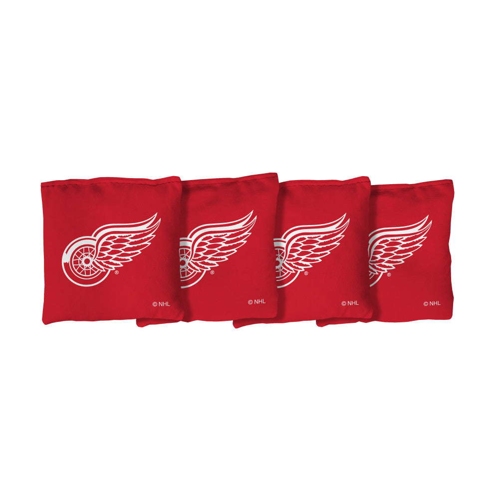 Detroit Red Wings | Red Corn Filled Cornhole Bags_Victory Tailgate_1