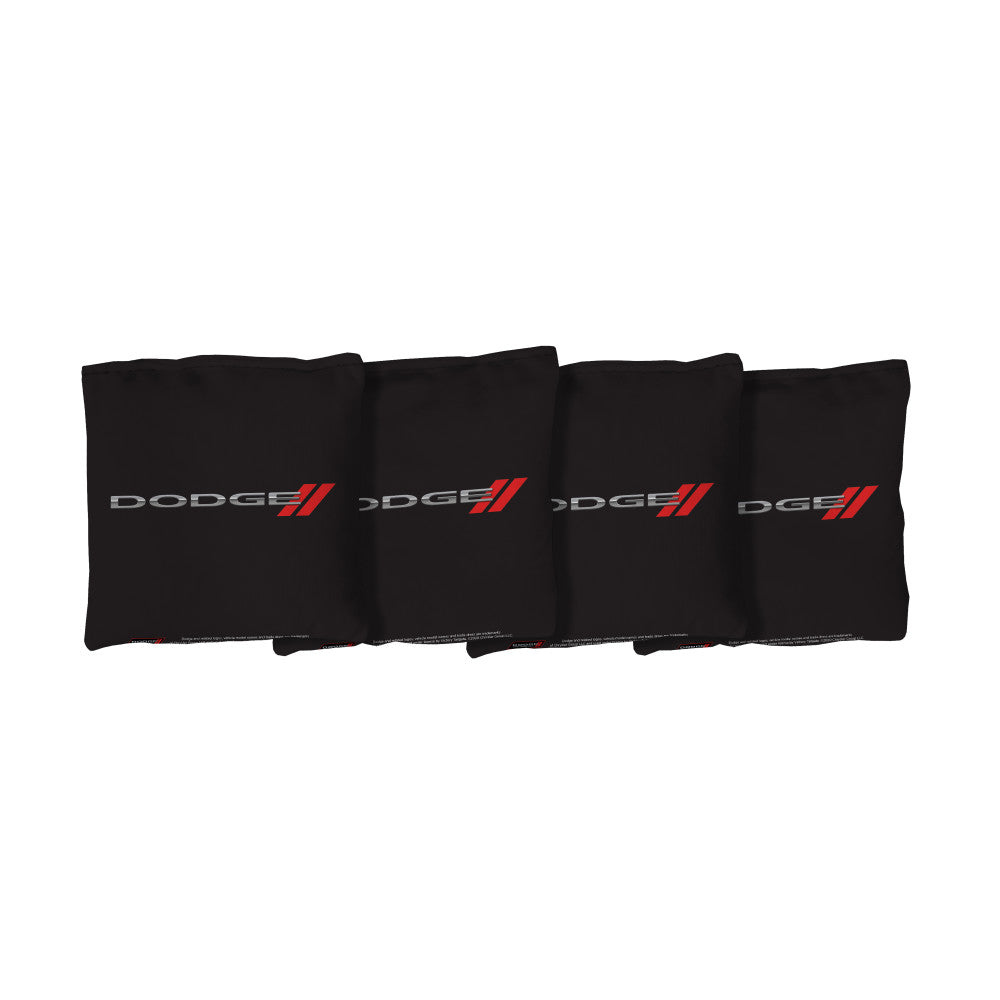 Dodge Motorsports | Black Corn Filled Cornhole Bags_Victory Tailgate_1