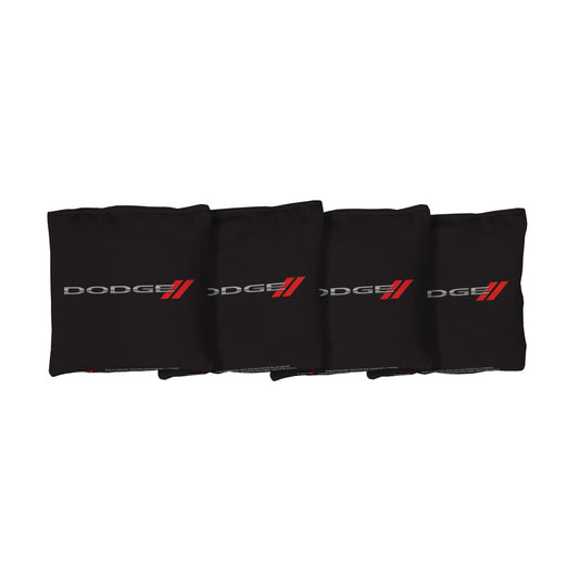 Dodge Motorsports | Black Corn Filled Cornhole Bags_Victory Tailgate_1