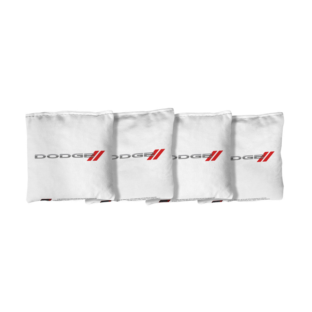 Dodge Motorsports | White Corn Filled Cornhole Bags_Victory Tailgate_1