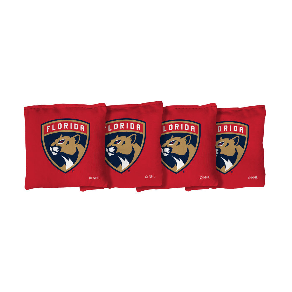 Florida Panthers | Red Corn Filled Cornhole Bags_Victory Tailgate_1