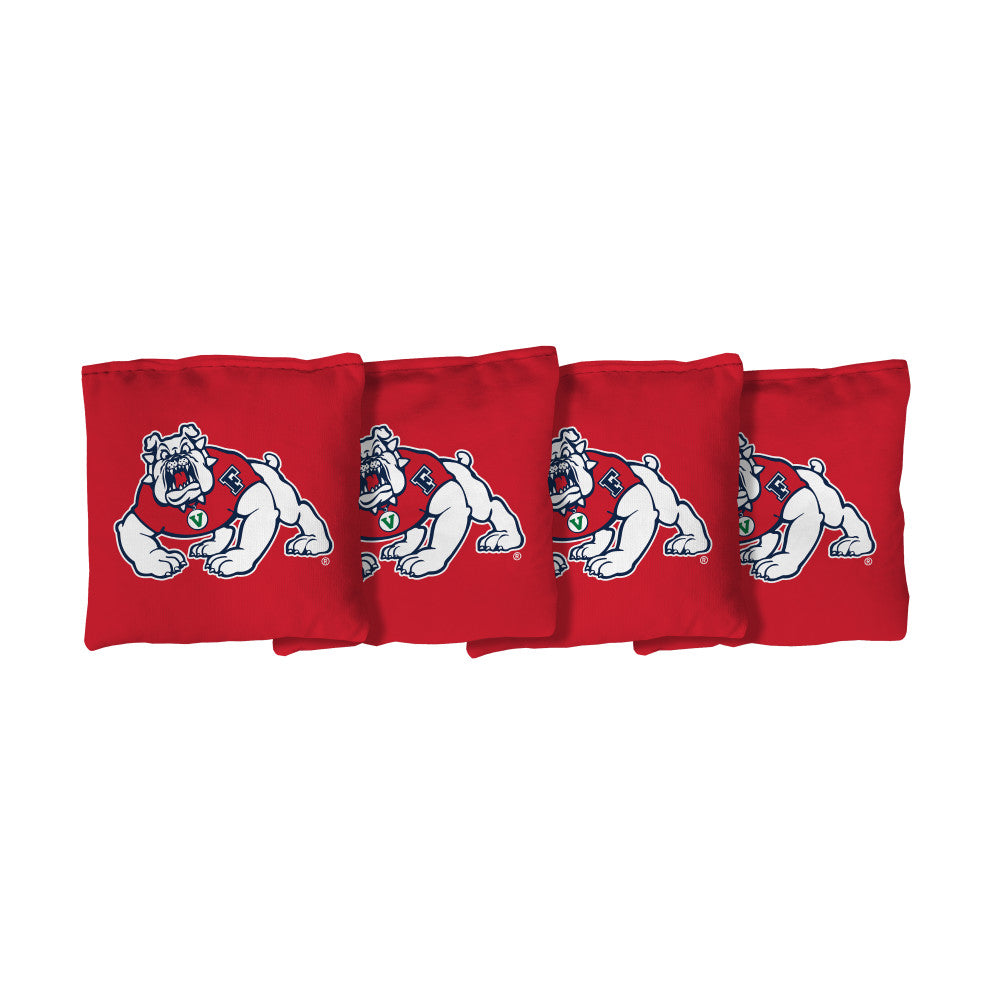 Fresno State Bulldogs | Red Corn Filled Cornhole Bags_Victory Tailgate_1