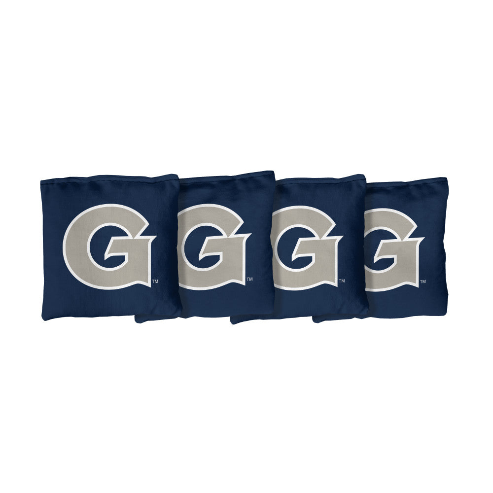 Georgetown University Hoyas | Blue Corn Filled Cornhole Bags_Victory Tailgate_1