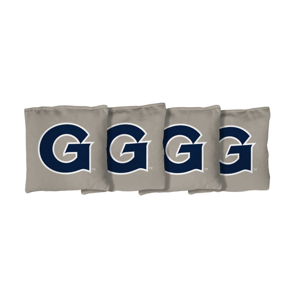Georgetown University Hoyas | Gray Corn Filled Cornhole Bags_Victory Tailgate_1