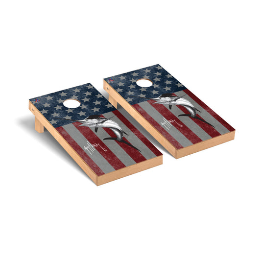 Guy Harvey | American Flag Marlin 2x4 Premium Cornhole_Victory Tailgate_1