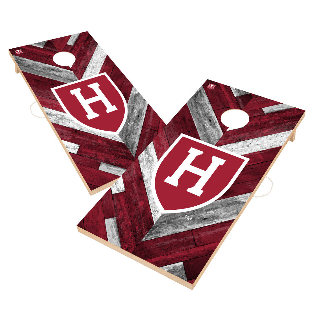 Harvard University Crimson | 2x4 Solid Wood Cornhole_Victory Tailgate_1