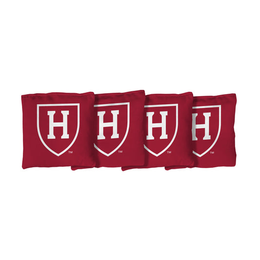Harvard University Crimson | Crimson Corn Filled Cornhole Bags_Victory Tailgate_1