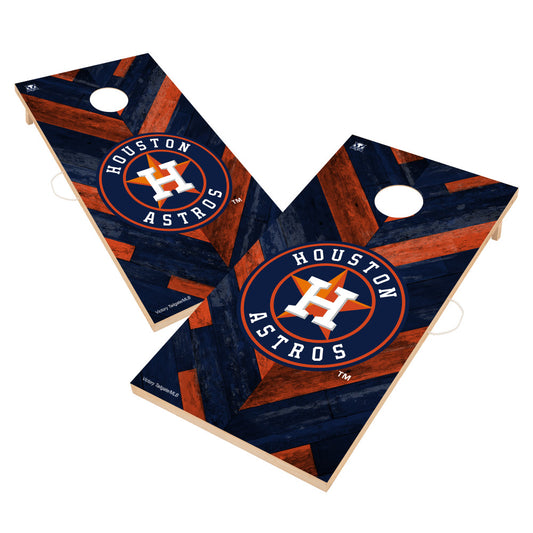 Houston Astros | 2x4 Solid Wood Cornhole_Victory Tailgate_1