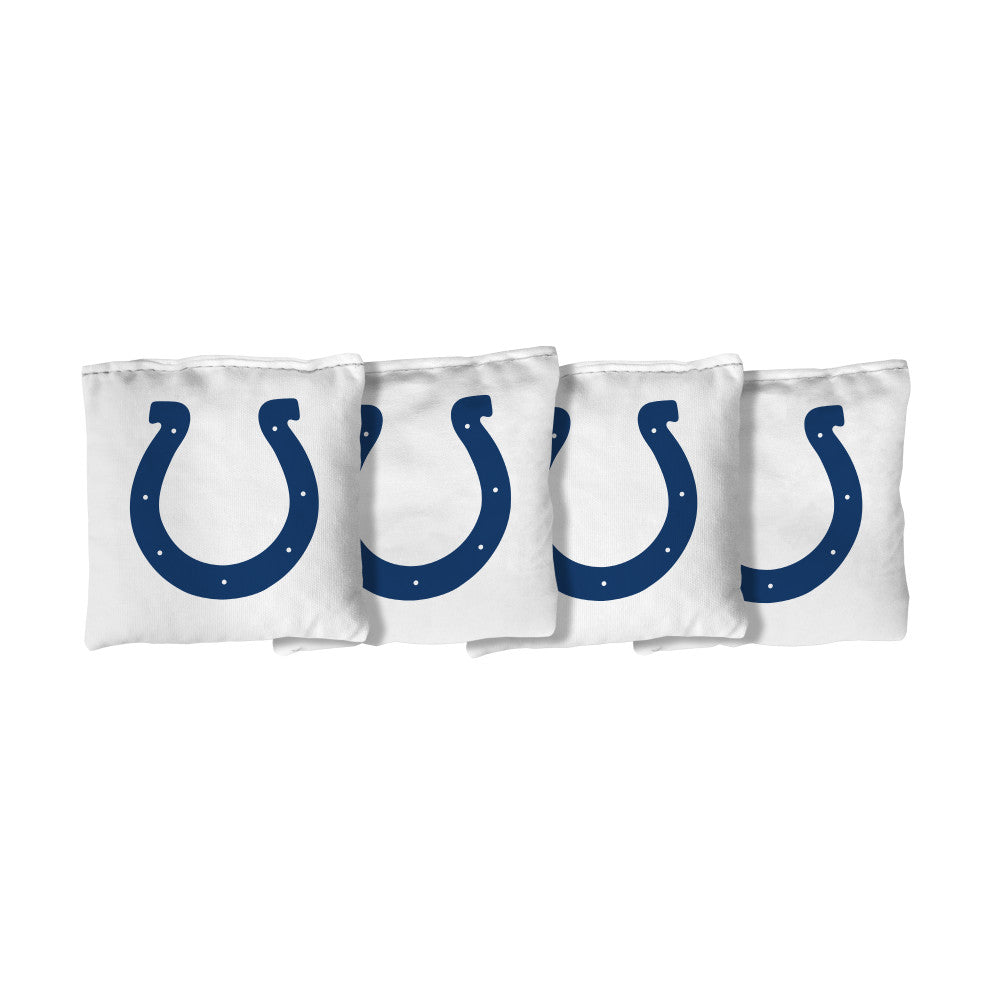 Indianapolis Colts | White Corn Filled Cornhole Bags_Victory Tailgate_1