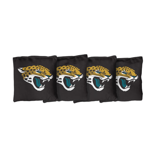 Jacksonville Jaguars | Black Corn Filled Cornhole Bags_Victory Tailgate_1