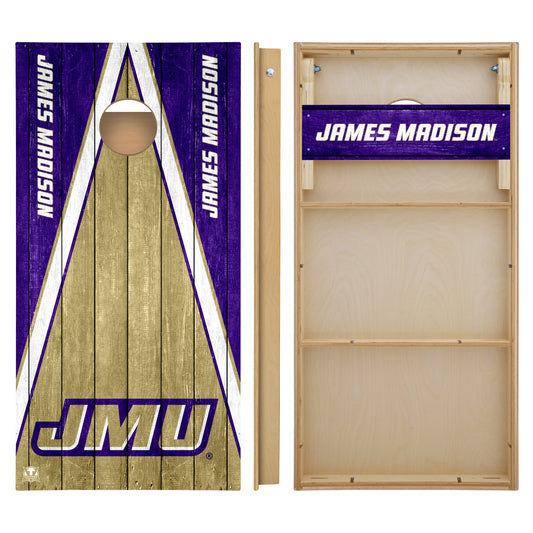 OFFICIALLY LICENSED - Bring your game day experience one step closer to your favorite team with this James Madison University Dukes 2x4 Tournament Cornhole from Victory Tailgate_2