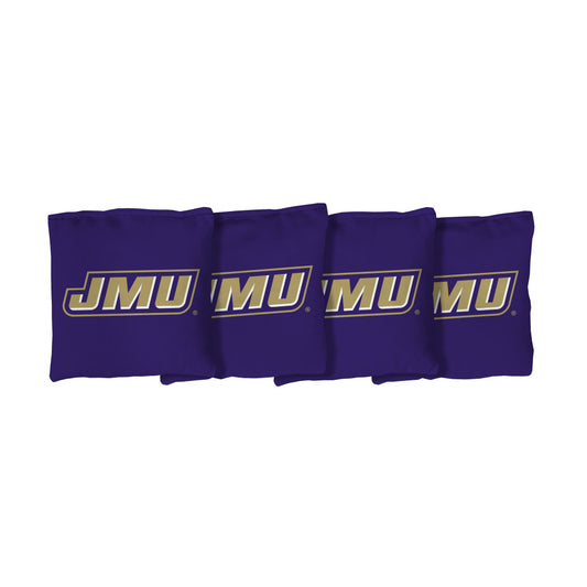 James Madison University Dukes | Purple Corn Filled Cornhole Bags_Victory Tailgate_1