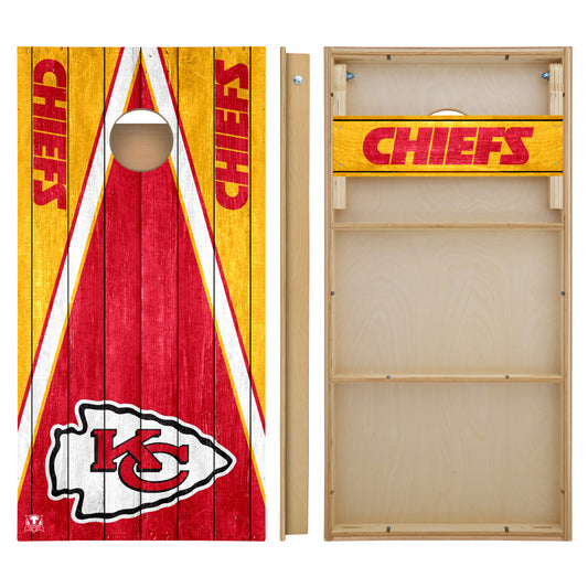 OFFICIALLY LICENSED - Bring your game day experience one step closer to your favorite team with this Kansas City Chiefs 2x4 Tournament Cornhole from Victory Tailgate_2