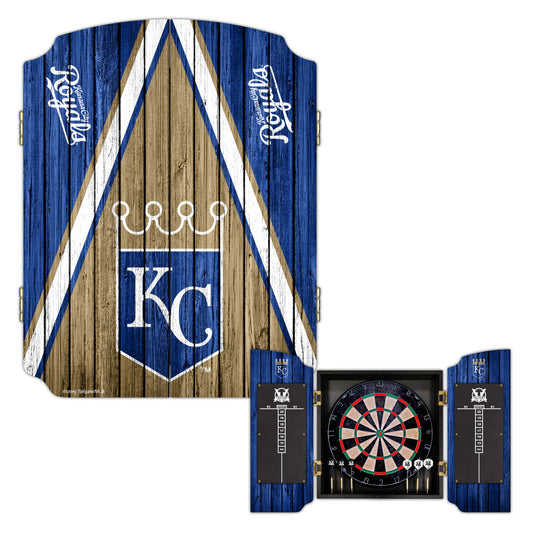 Kansas City Royals | Bristle Dartboard Cabinet Set_Victory Tailgate_1