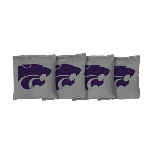Kansas State University Wildcats | Gray Corn Filled Cornhole Bags_Victory Tailgate_1