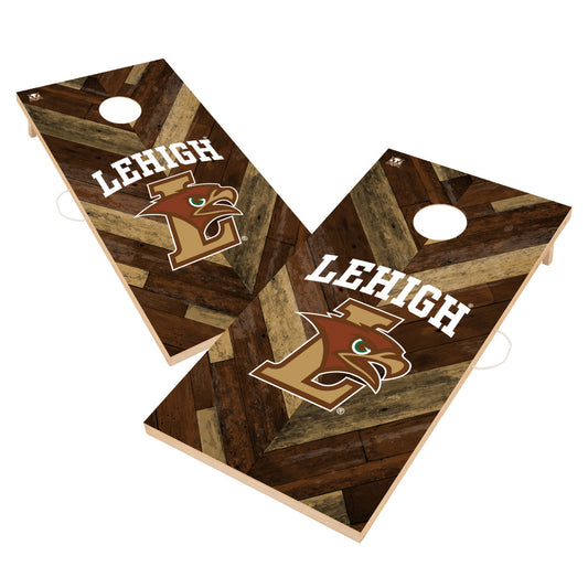 Lehigh University Mountain Hawks | 2x4 Solid Wood Cornhole_Victory Tailgate_1