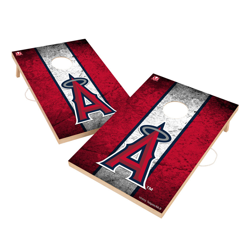 Los Angeles Angels | 2x3 Solid Wood Cornhole_Victory Tailgate_1