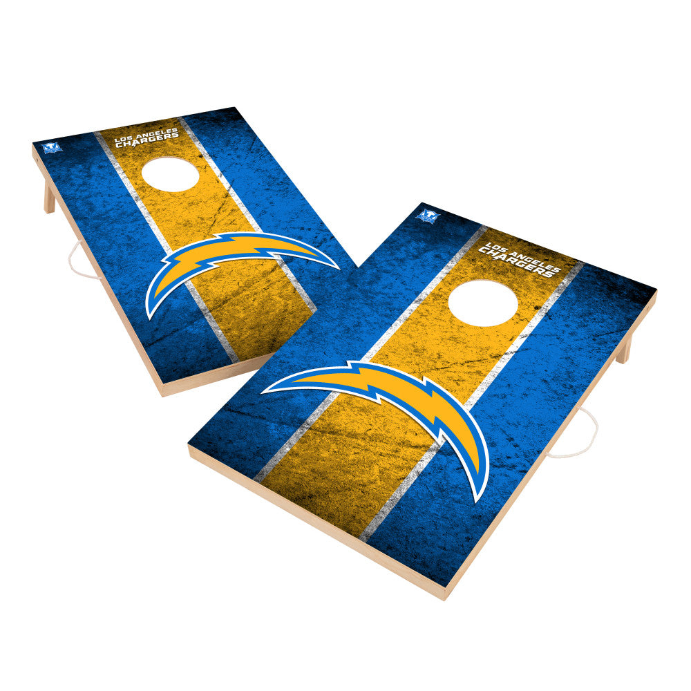Los Angeles Chargers | 2x3 Solid Wood Cornhole_Victory Tailgate_1