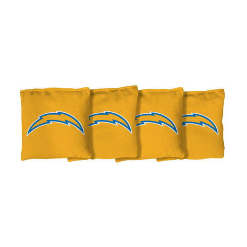 Los Angeles Chargers | Yellow Corn Filled Cornhole Bags_Victory Tailgate_1