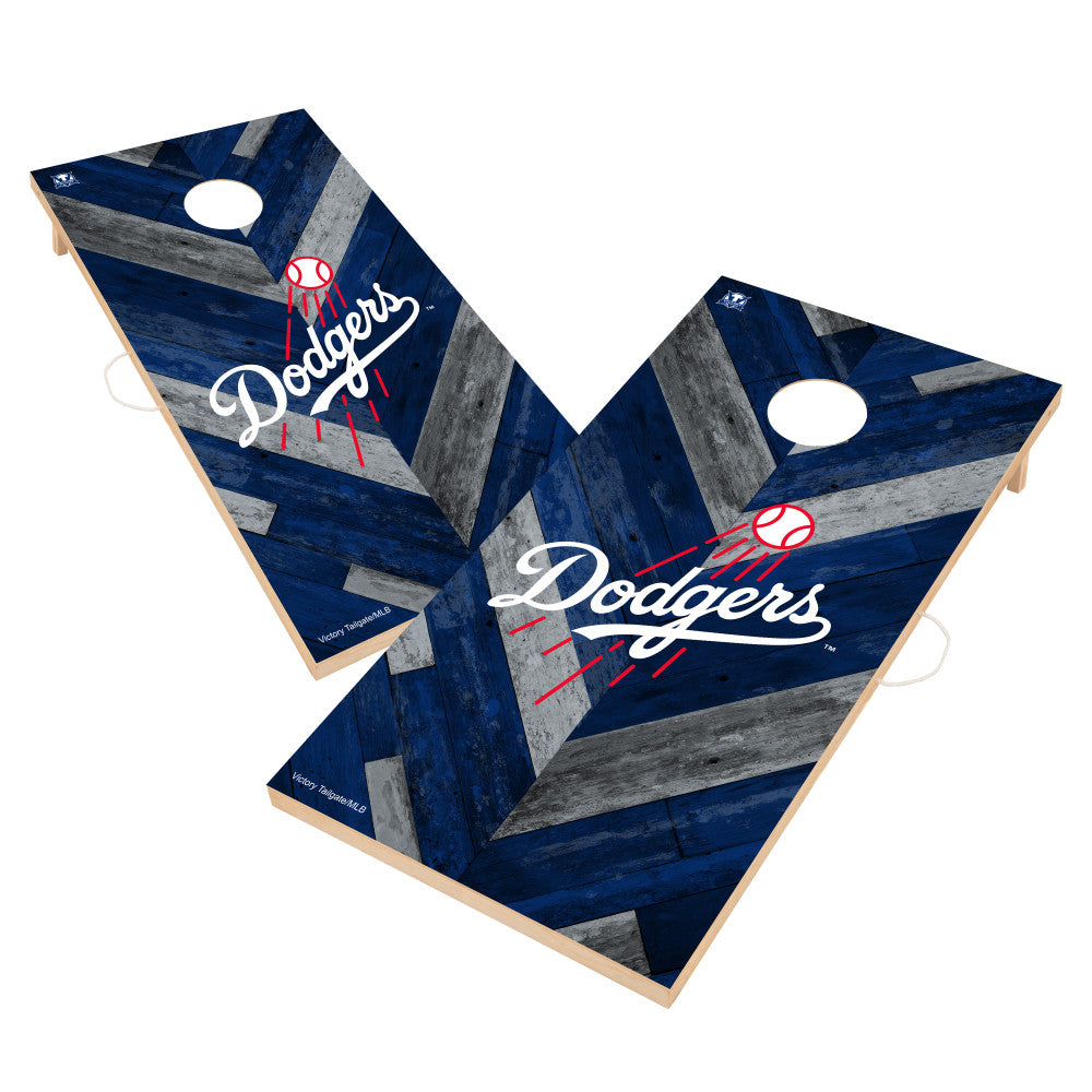 Los Angeles Dodgers | 2x4 Solid Wood Cornhole_Victory Tailgate_1