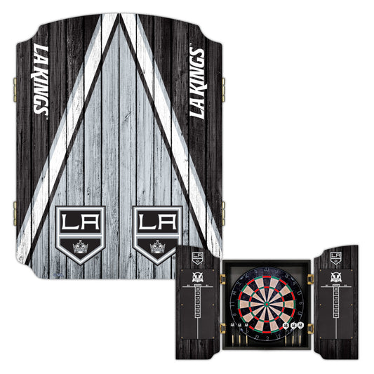 Los Angeles Kings | Bristle Dartboard Cabinet Set_Victory Tailgate_1