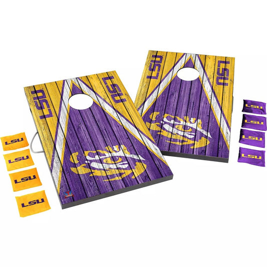 Louisiana State University Fighting Tigers | 2x3 Bag Toss Weathered Edition_Victory Tailgate_1